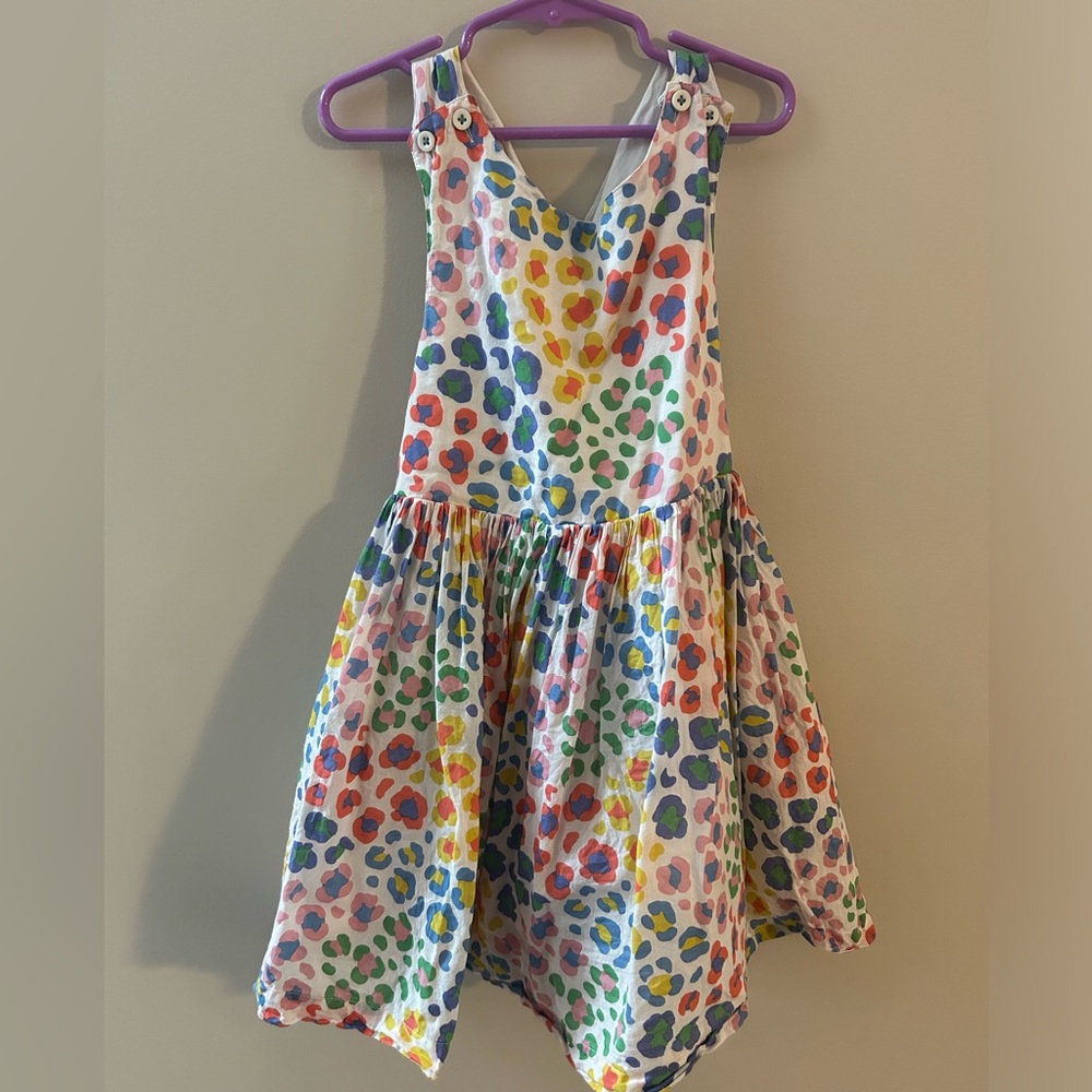 Mini Boden cross back leopard print dress